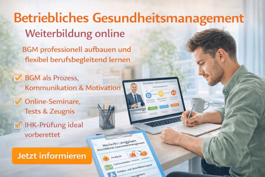 Fernkurs Betriebliches Gesundheitsmanagement Weiterbildung bei Laudius