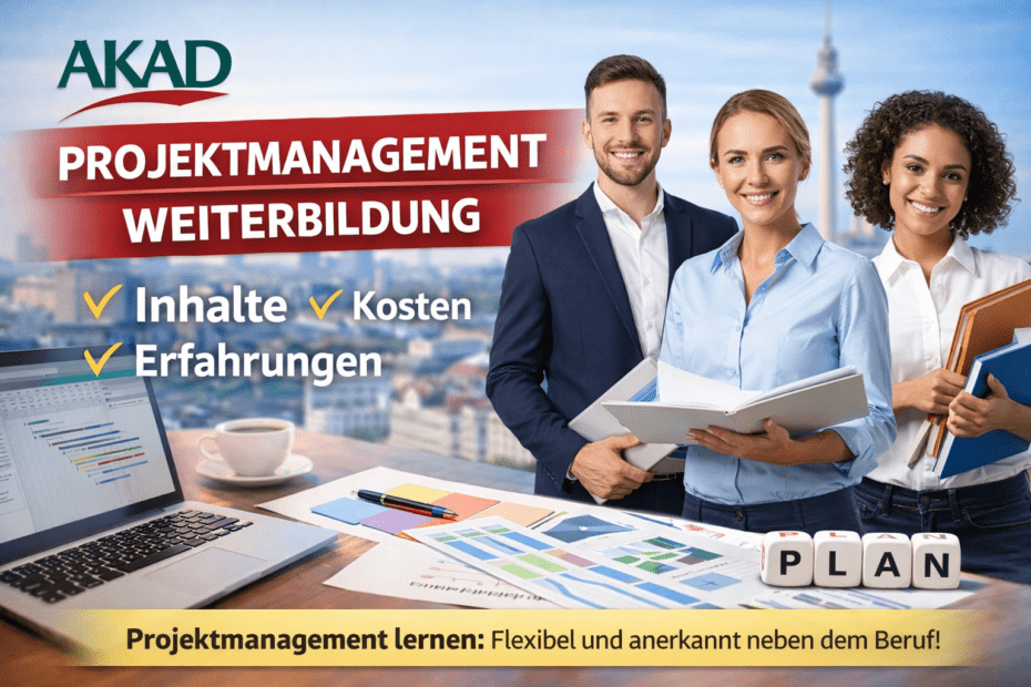 AKAD Projektmanagement Weiterbildung mit Inhalten, Kosten und Erfahrungen im Überblick