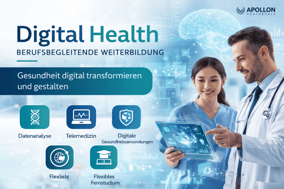 Digital Health Weiterbildung im Fernstudium – Digitalisierung im Gesundheitswesen und Telemedizin