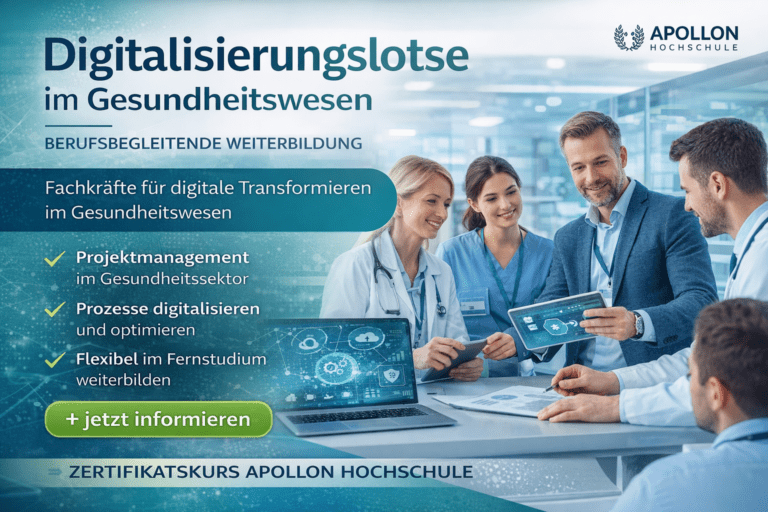Digitalisierungslotse im Gesundheitswesen Weiterbildung – APOLLON Fernstudium