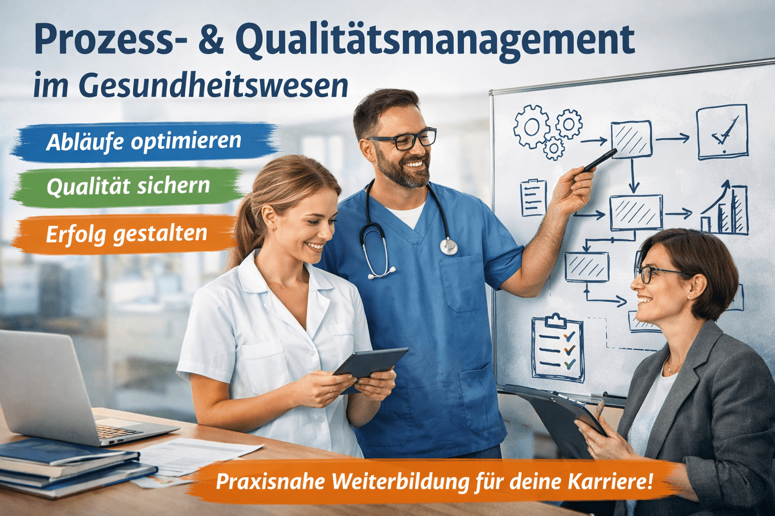 Apollon Prozess- und Qualitätsmanagement Gesundheitswesen Weiterbildung: Aufgaben, Vorteile & Gehalt