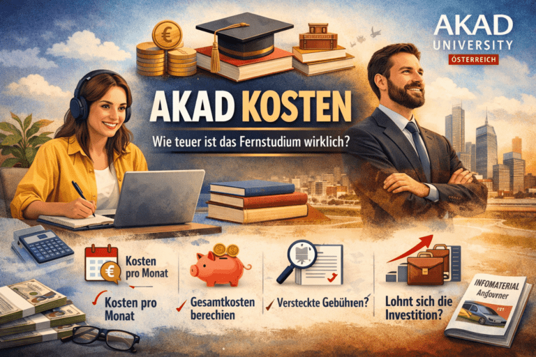 AKAD Kosten Fernstudium mit Preisen, monatlichen Gebühren und Gesamtkosten im Überblick