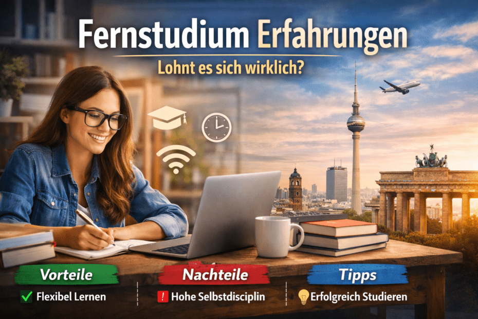 Fernstudium Erfahrungen mit Vorteilen, Nachteilen und Tipps für flexibles Lernen neben dem Beruf