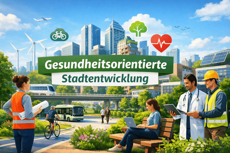 Gesundheitsorientierte Stadtentwicklung mit grüner Stadt, Radwegen und nachhaltiger Infrastruktur