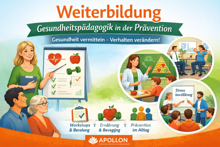 Gesundheitspädagogik Weiterbildung mit Workshop, Ernährung, Bewegung und Prävention im Allta