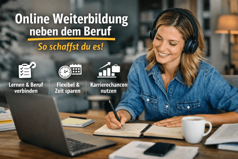 Online Weiterbildung neben dem Beruf – flexibel lernen und Karriere verbessern